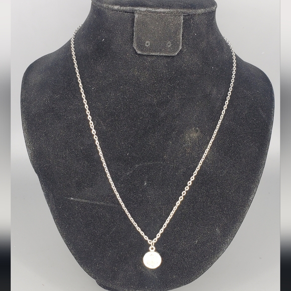 Snowflake Silvertone Necklace - Picture 2 of 4